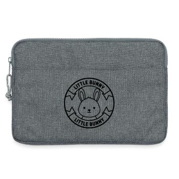  Little Bunny Hase Logo Baby Süß - Laptoptasche 13" - Grau meliert - Vorne