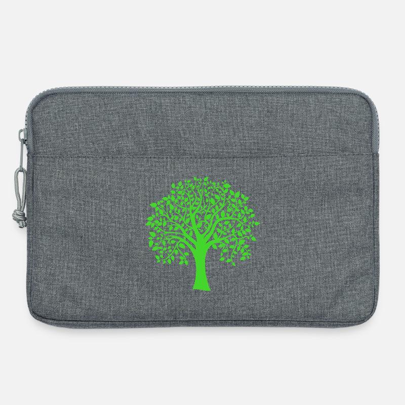 Icon Green Jumbo Tree Print Silhouette - Laptoptasche 13" - Grau meliert