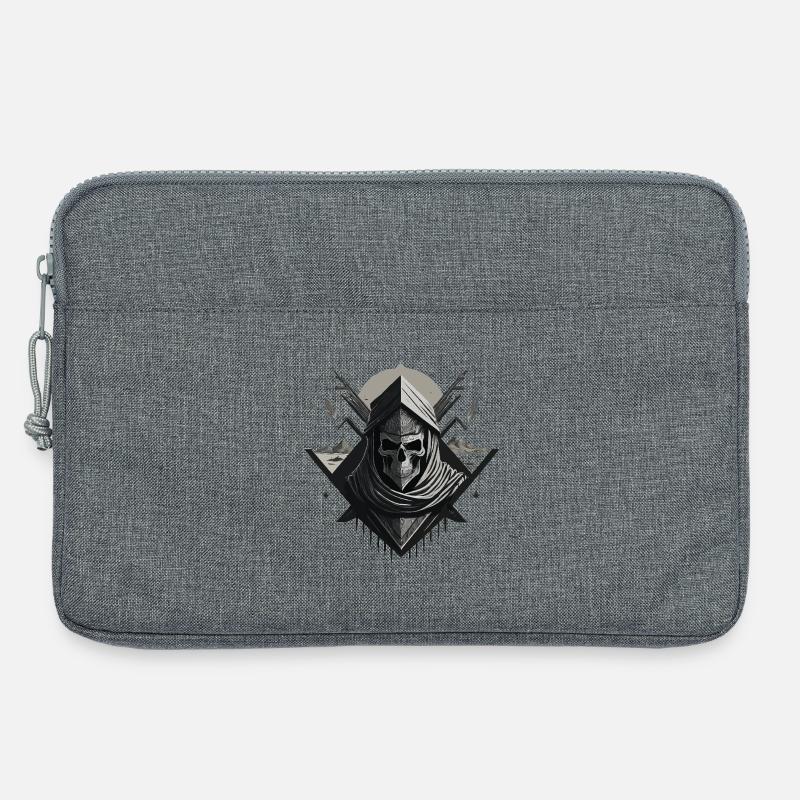 Desert Veiled Skeleton - Laptop bag 13" - heather grey