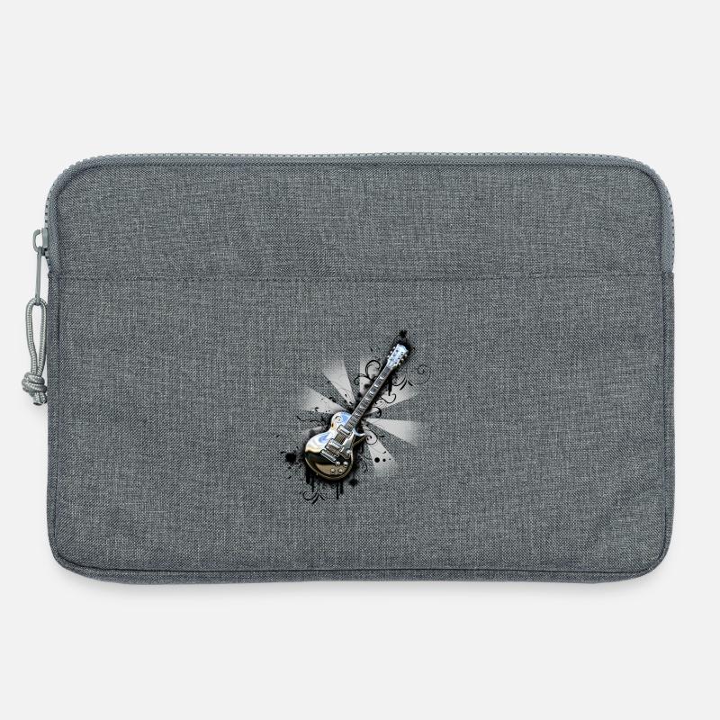 Chromglänzende Gitarre - Laptoptasche 13" - Grau meliert