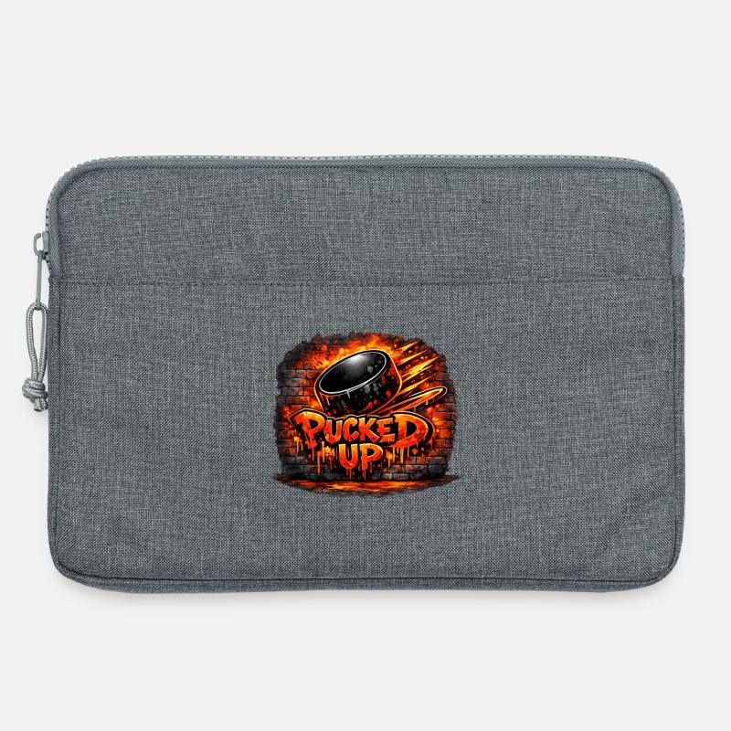 Firepuck Graffiti  - Laptoptasche 13" - Grau meliert