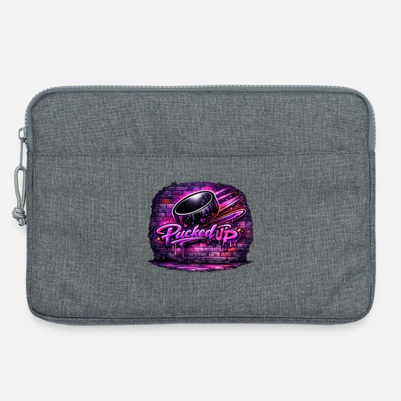 Picked Up Neon Graffiti - Laptop bag 13" - heather grey