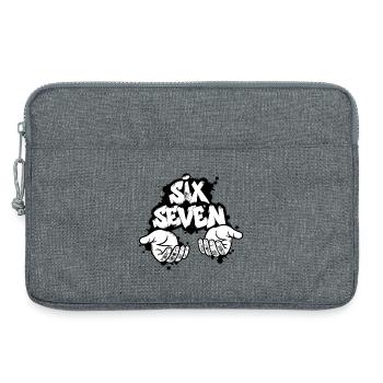 Six Seven Graffiti - Laptop bag 13" - heather grey - Front