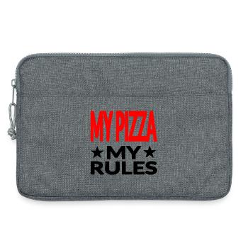 Pizza - Laptoptasche 13" - Grau meliert - Vorne