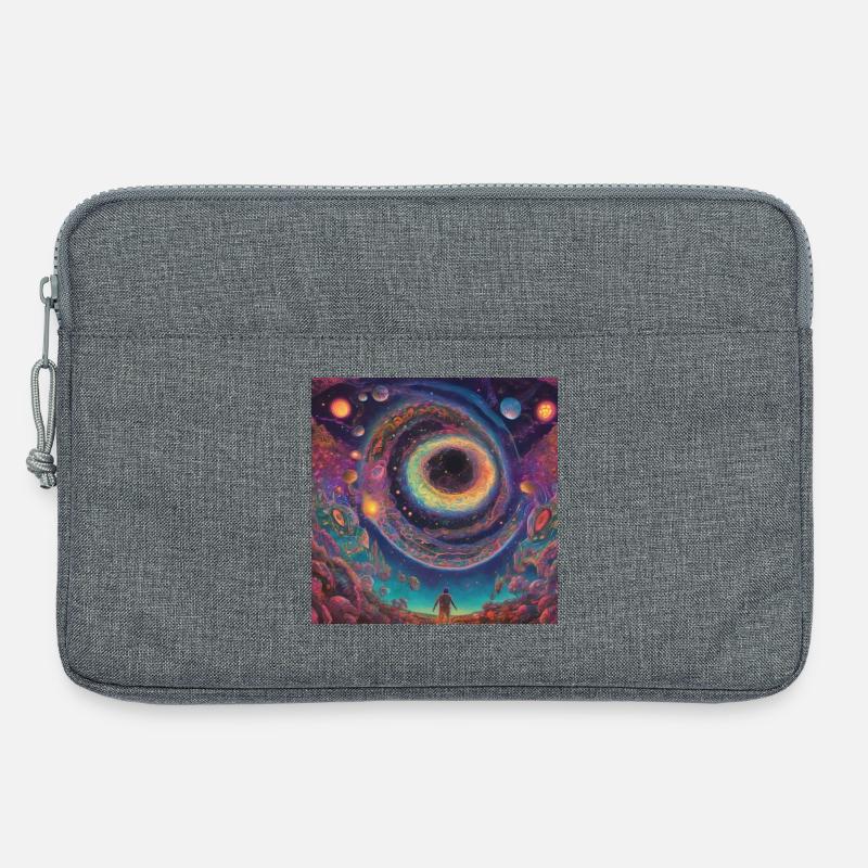 Kosmischer Augenvortex - Laptoptasche 13" - Grau meliert