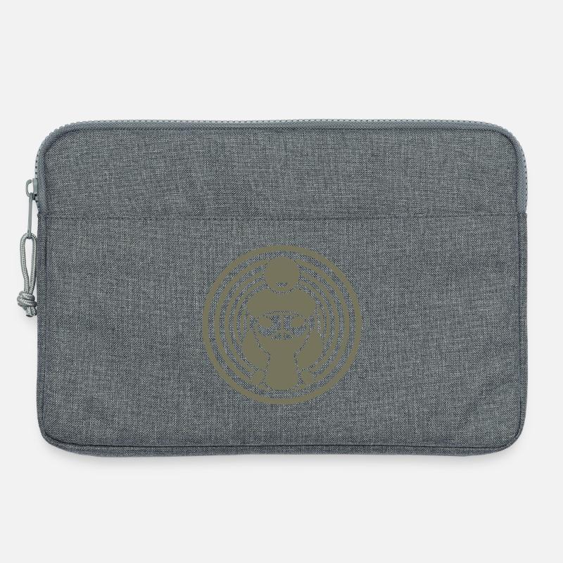 Djembe Player - Laptop bag 13" - heather grey