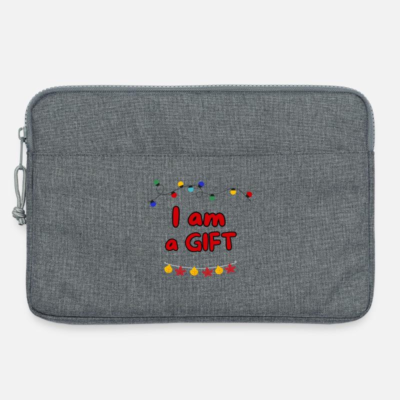 ICH BIN EIN GESCHENK - Laptoptasche 13" - Grau meliert