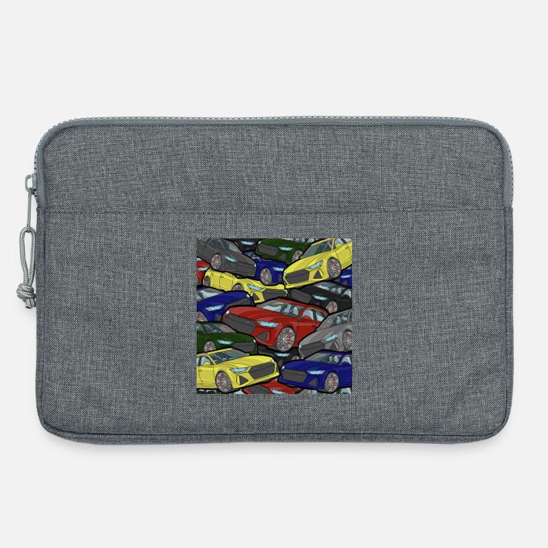 Kaleidoskop Autos Farbexplosion - Laptoptasche 13" - Grau meliert