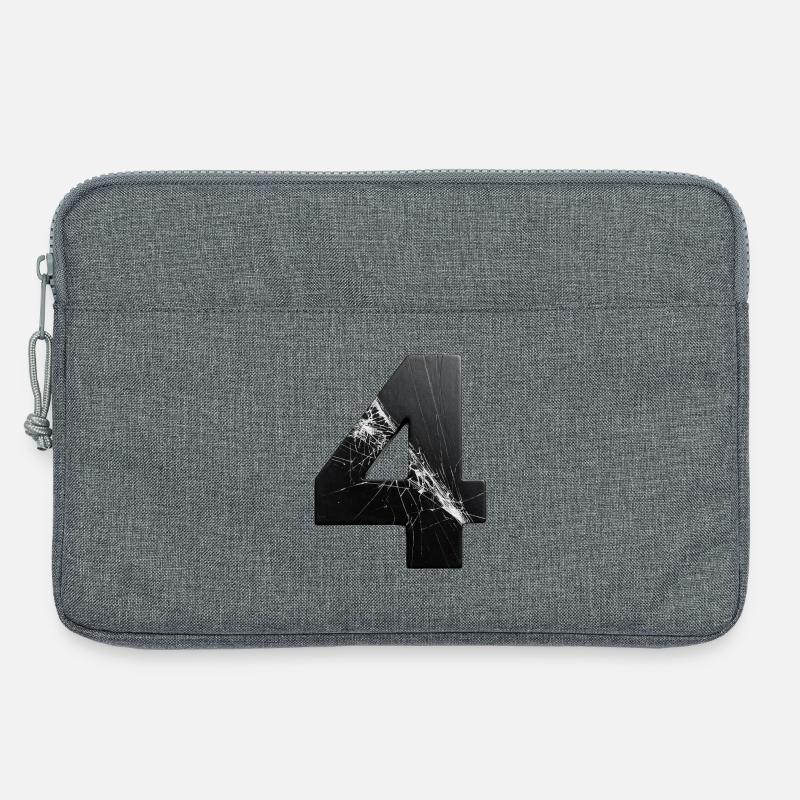 Zerbrochene Vier Muster - Laptoptasche 13" - Grau meliert