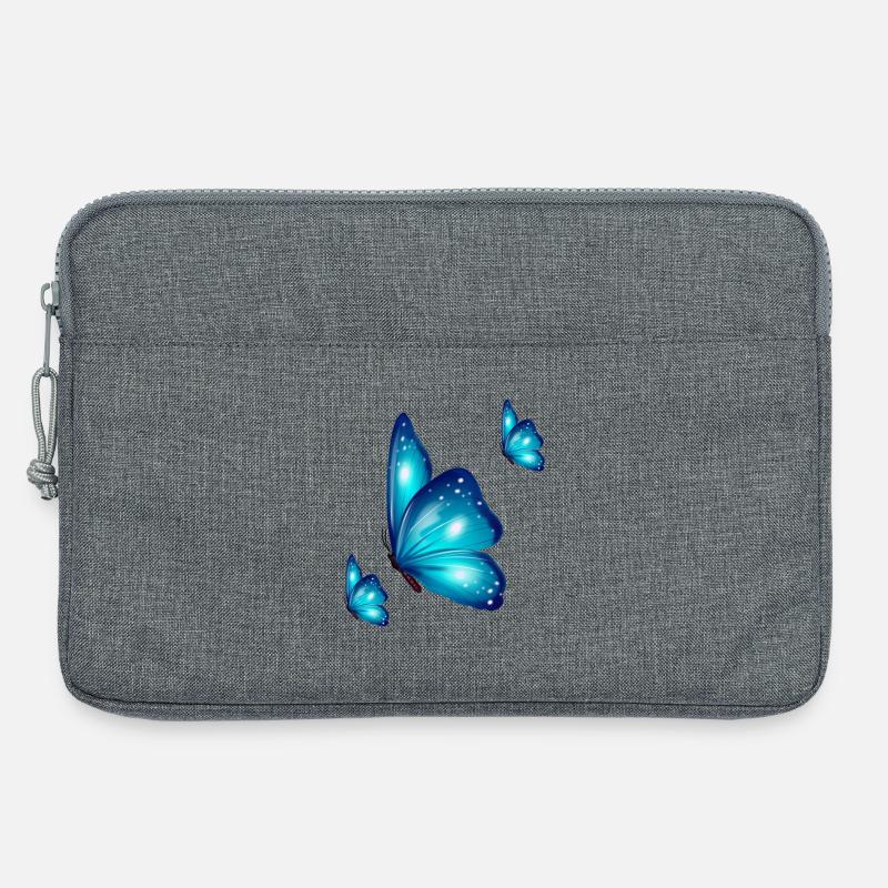 Schmetterlingstrio - Laptoptasche 13" - Grau meliert