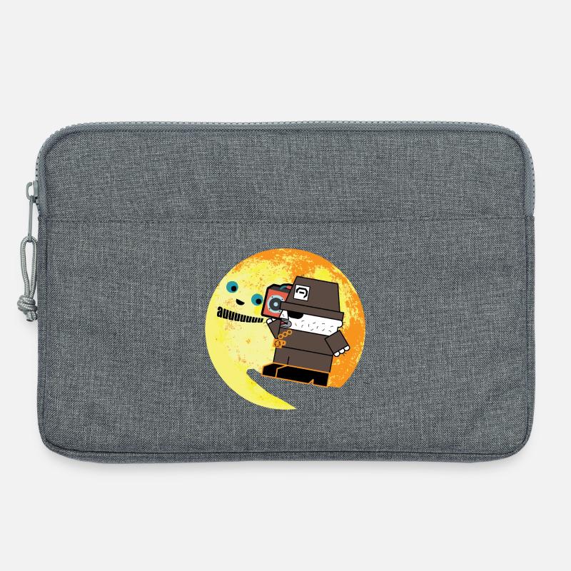 Pixel P.I. Moon Chase - Laptoptasche 13" - Grau meliert