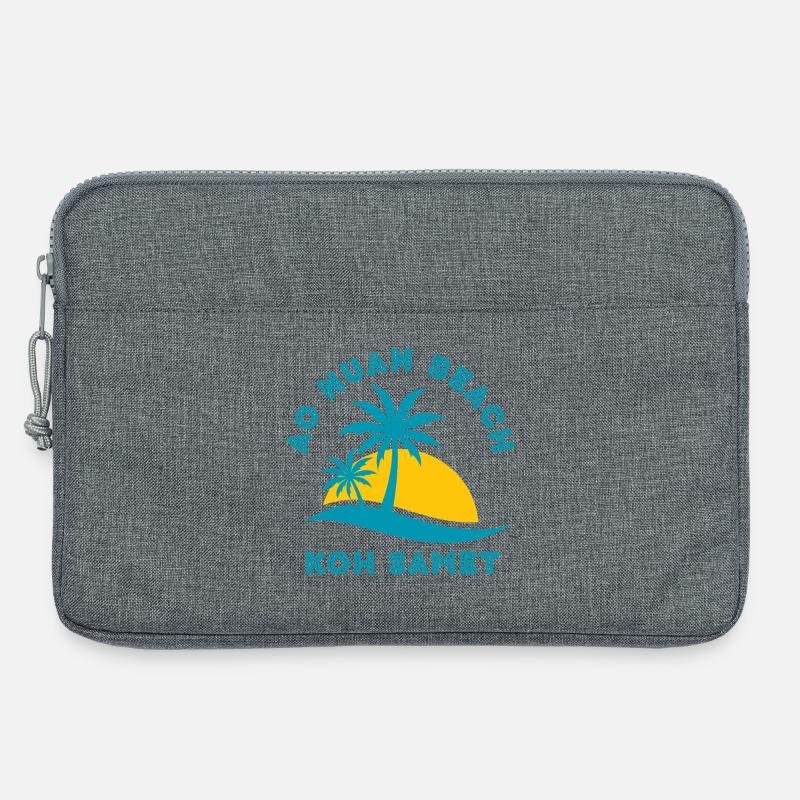 Koh Samet Palm Beach Sunset - Laptop bag 13" - heather grey