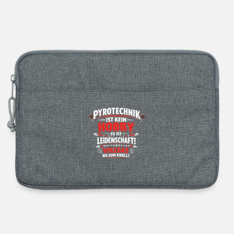 Pyrotechnik Leidenschaft Shirt - Laptoptasche 13" - Grau meliert