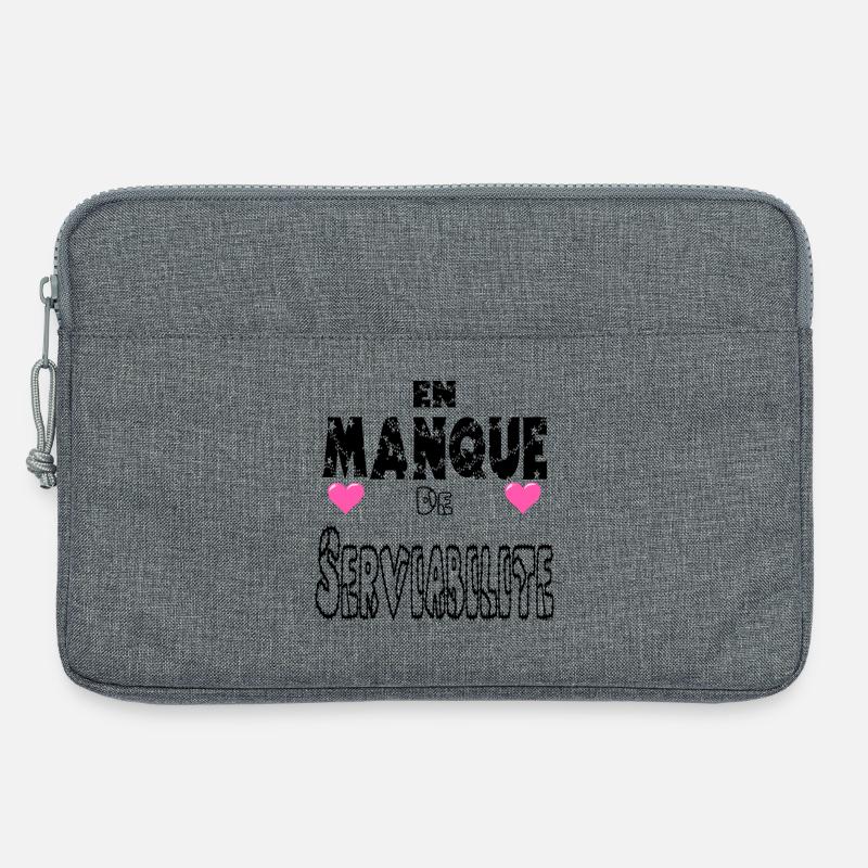 Mangelnde Hilfsbereitschaft - Laptoptasche 13" - Grau meliert