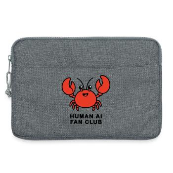 Human AI Fan Club - Laptop bag 13" - heather grey - Front