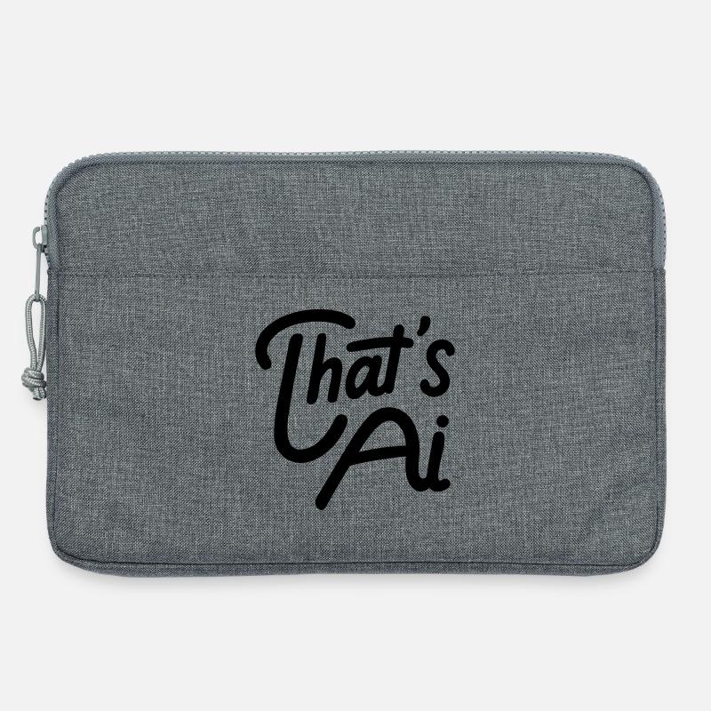 That's AI Handwritten Typography - Laptop bag 13" - heather grey