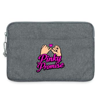T-shirt Promis Cœur Promis Mot d’Honneur - Sacoche pour ordinateur portable 13 pouces - gris chiné - Devant