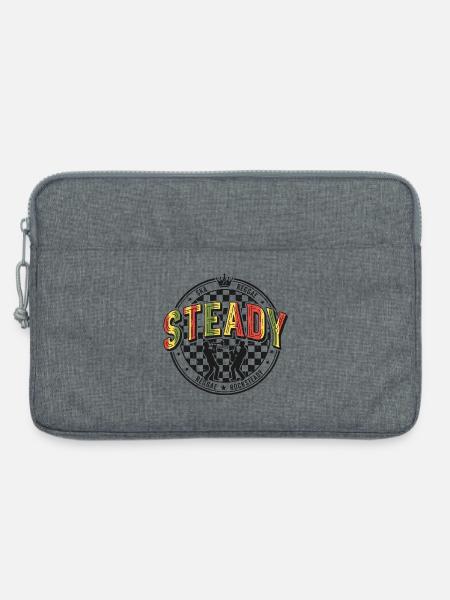 Steady Ska Reggae Circle Logo - Laptoptasche 13" - Grau meliert