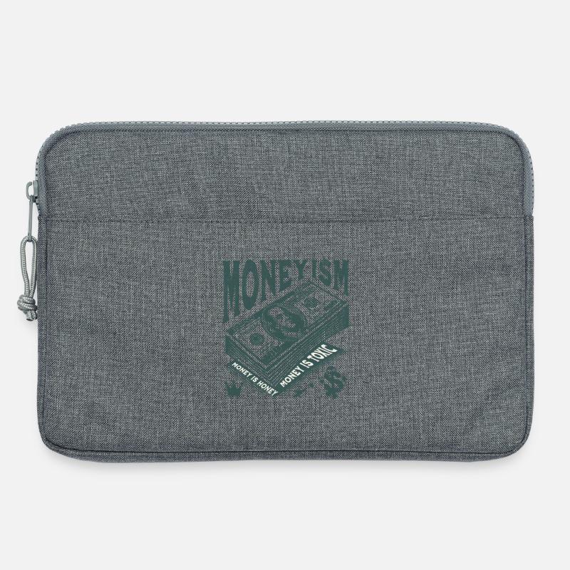 Money Is King Stack Artwork - Laptop bag 13" - heather grey