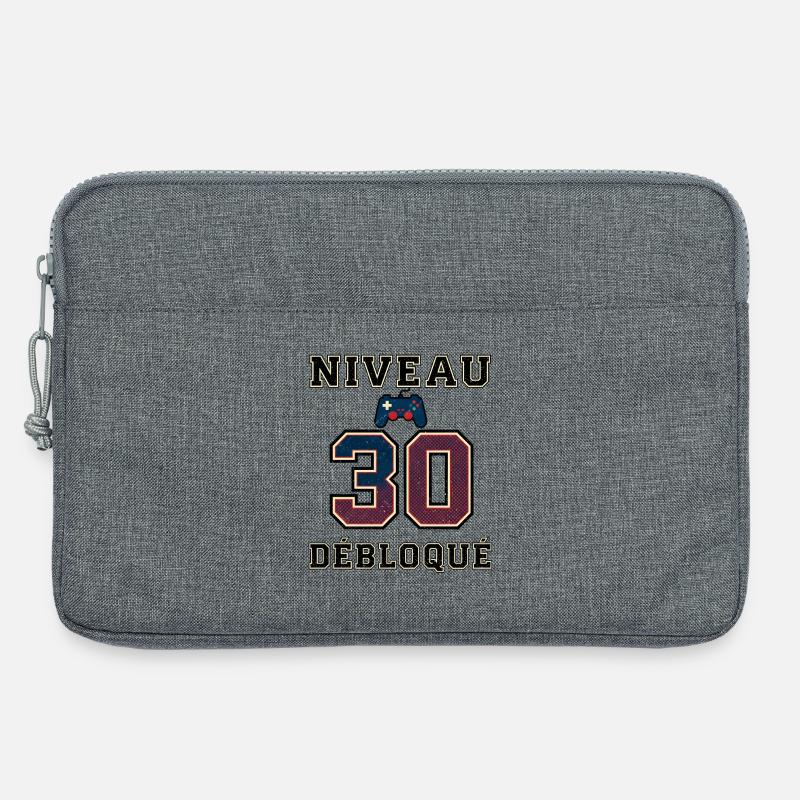 Level 30 Unlocked – Game Controller - Laptop bag 13" - heather grey