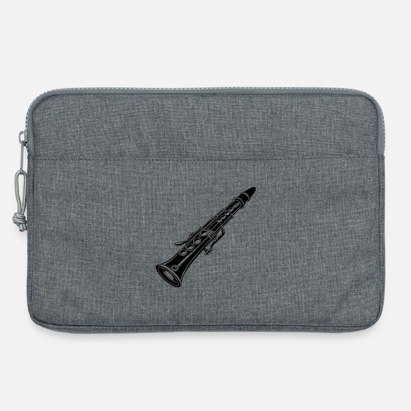 Klarinette - Laptoptasche 13" - Grau meliert