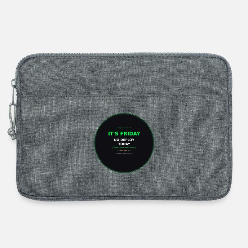 Es ist Freitag – Kein Deploy Heute - Laptoptasche 13" - Grau meliert