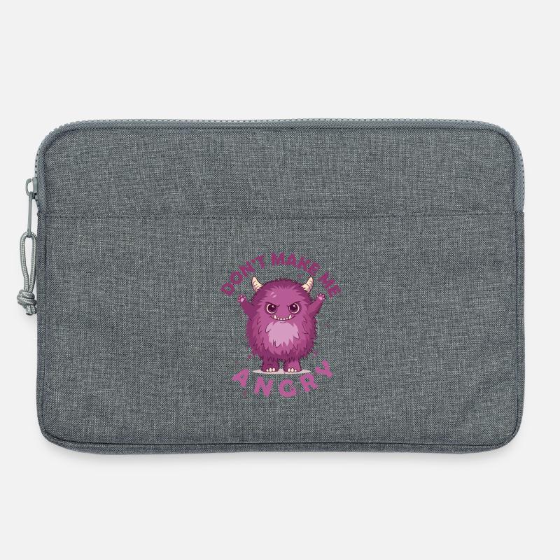 Kleines Monster - Laptoptasche 13" - Grau meliert