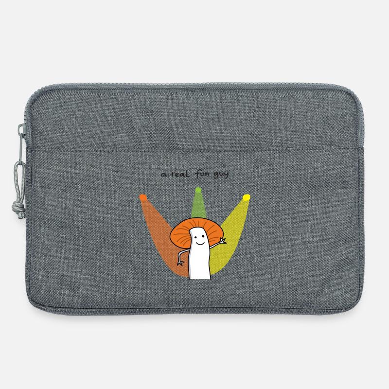 Real Fun Guy Pilz-Cartoon - Laptoptasche 13" - Grau meliert