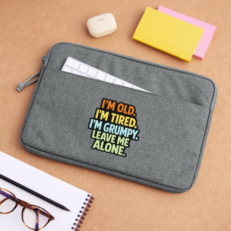 Old Tired Grumpy – Grumpy Mode Leave Me Alone Laptop bag 13"