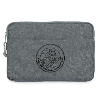Dachdecker Sarkasmus kann ich machen wird gut - Laptoptasche 13" - Grau meliert - Vorne