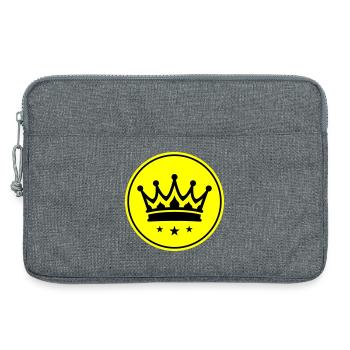 Crown Symbol - Laptop bag 13" - heather grey - Front