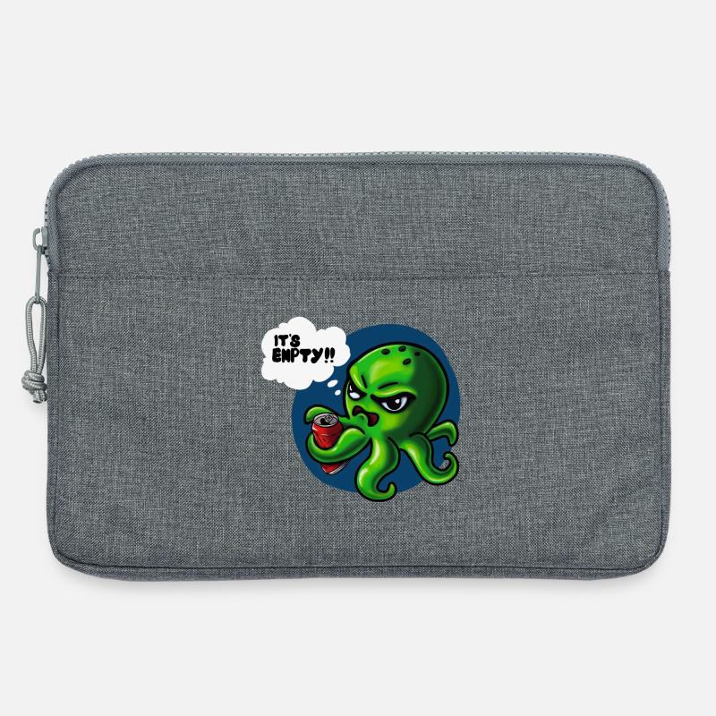 Grumpy Kraken - Laptop bag 13" - heather grey