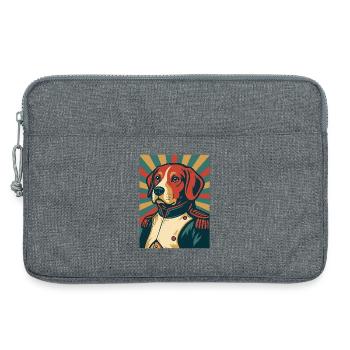Dog General Style Poster Rétro Design Vintage - Sacoche pour ordinateur portable 13 pouces - gris chiné - Devant