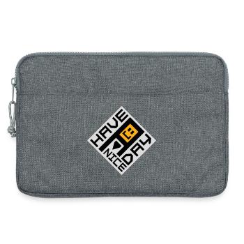 Have A Nice Day Funny Sarcastic Saying Cute - Laptop bag 13" - heather grey - Front