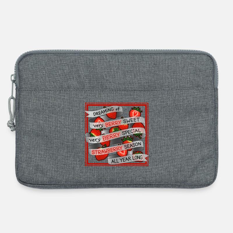Das ganze Jahr long_in Frame von Erdbeere geträumt - Laptoptasche 13" - Grau meliert
