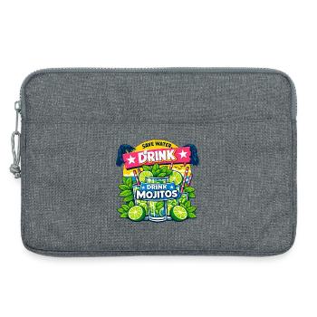 Save the water, drink Mojitos - Laptop bag 13" - heather grey - Front