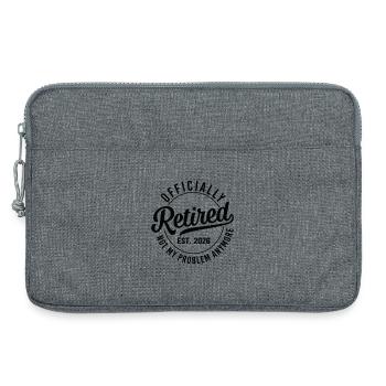 Tampon officiellement retraité - Sacoche pour ordinateur portable 13 pouces - gris chiné - Devant