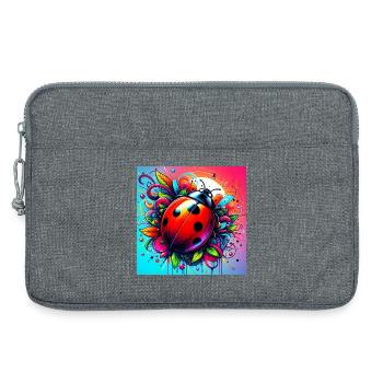 Marienkäfer - Laptoptasche 13" - Grau meliert - Vorne