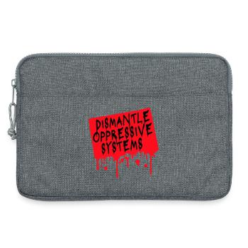 Déclaration d’activisme pour démanteler les systèmes oppressifs - Sacoche pour ordinateur portable 13 pouces - gris chiné - Devant