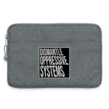 Déclaration d’activisme pour démanteler les systèmes oppressifs - Sacoche pour ordinateur portable 13 pouces - gris chiné - Devant