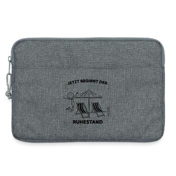 Eine Legende geht in den wohlverdienten Ruhestand - Laptoptasche 13" - Grau meliert - Vorne