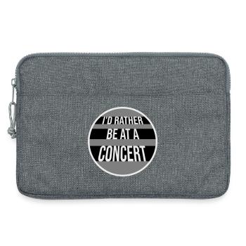 Je préférerais être à un concert Lustig Musik Konzert - Sacoche pour ordinateur portable 13 pouces - gris chiné - Devant