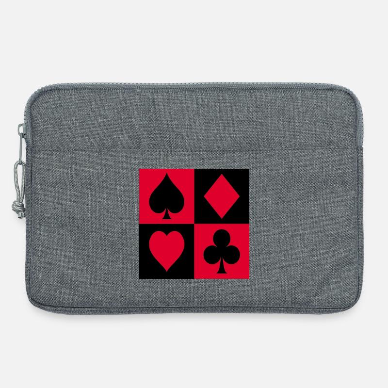 Quartet Suit Blocks - Laptop bag 13" - heather grey