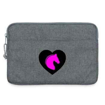 Pferde - Laptoptasche 13" - Grau meliert - Vorne