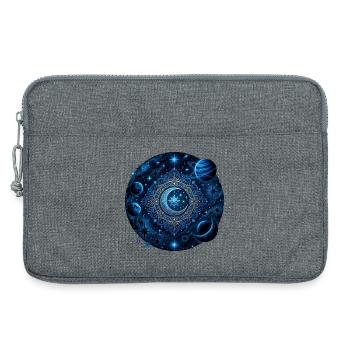 Planètes spatiales Galaxies Étoiles Lunes - Sacoche pour ordinateur portable 13 pouces - gris chiné - Devant