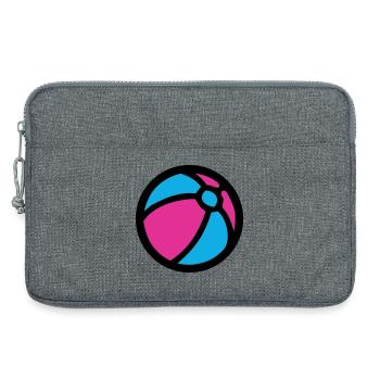 Wasserball Strand Sommer Icon - Laptoptasche 13" - Grau meliert - Vorne