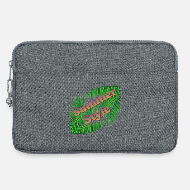 Summer Style mit Palmen - Laptoptasche 13" - Grau meliert