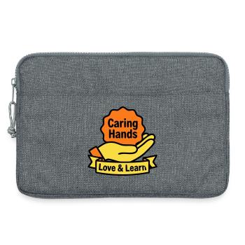 Kita Wappen Caring Hands Logo - Laptoptasche 13" - Grau meliert - Vorne