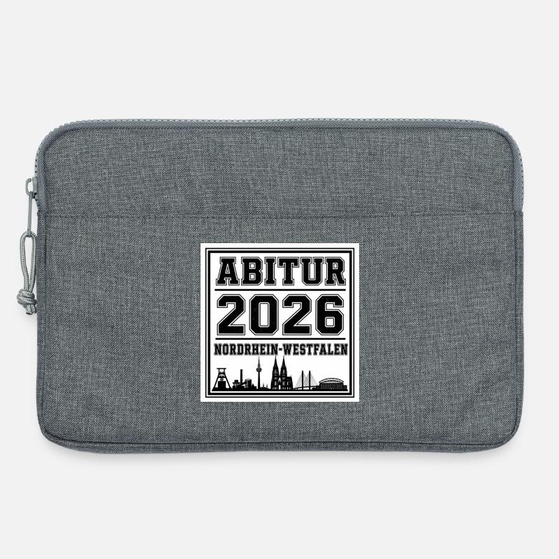 Abitur-2026-NRW - Laptoptasche 13" - Grau meliert