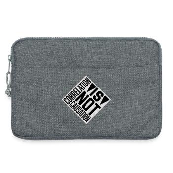 Correlation Is Not Causation Nerd Science - Laptop bag 13" - heather grey - Front